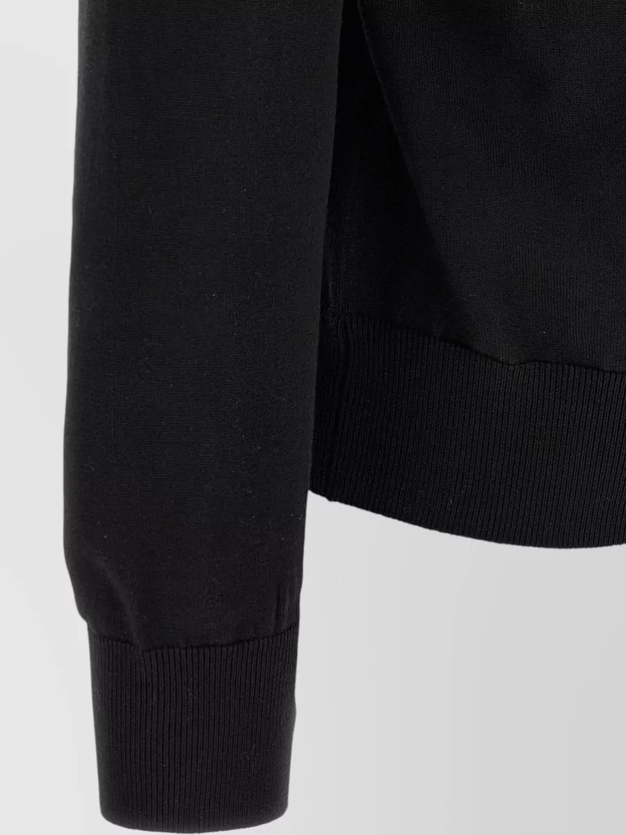 Dolce&Gabbana Fine-Knit Virgin Wool Crew-Neck Sweater