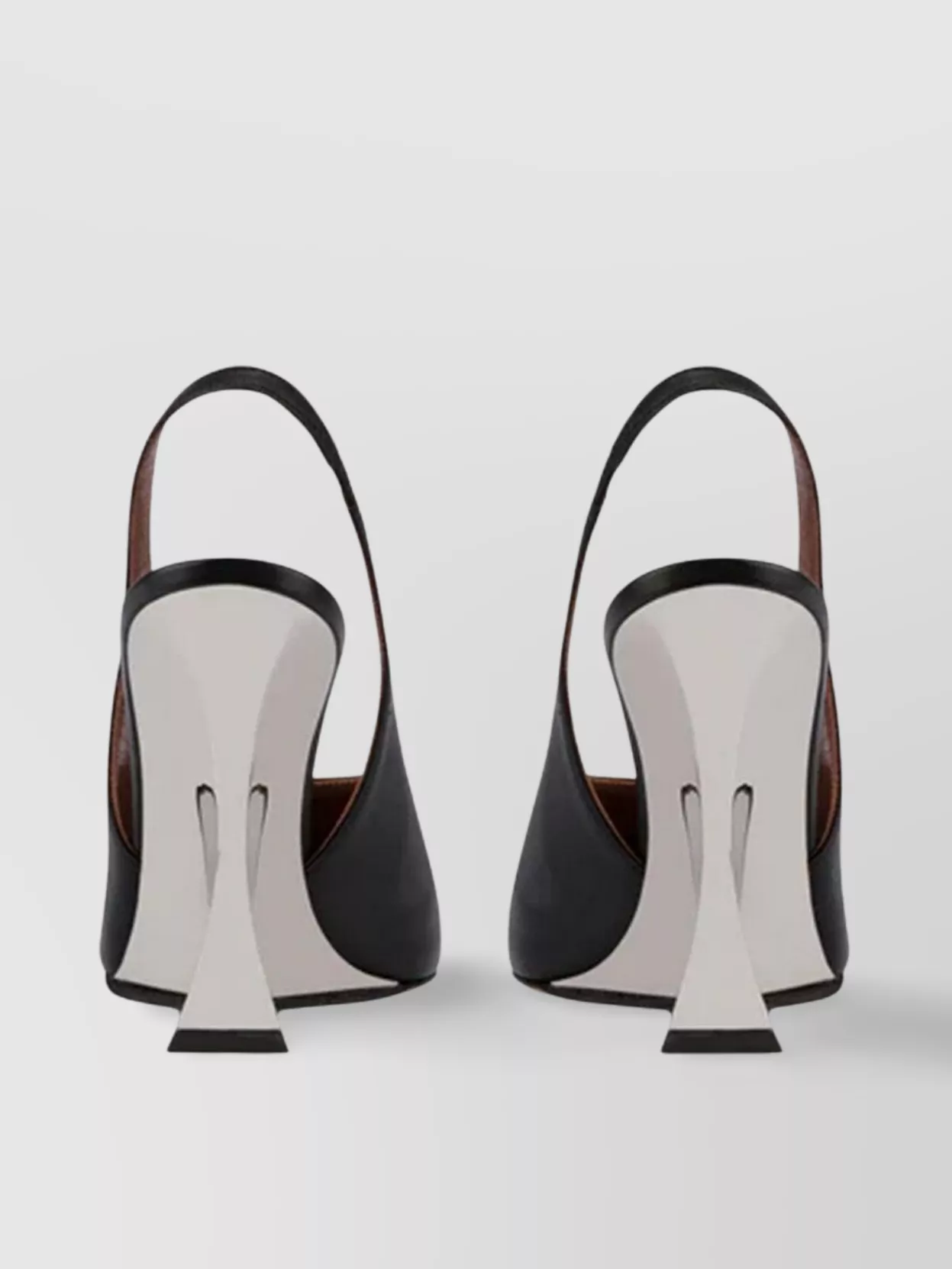 Paris Texas Nina Slingback Leather Wedge Pumps