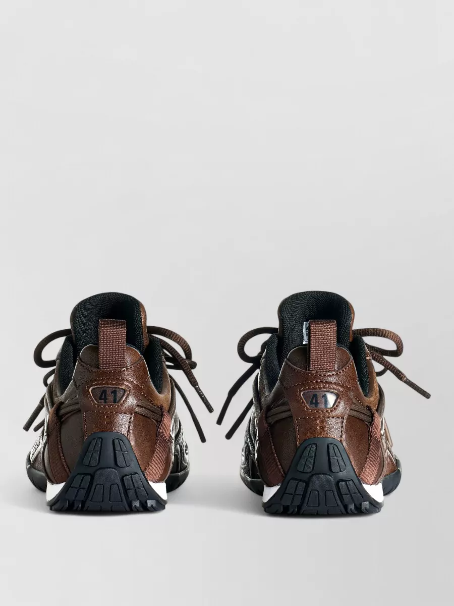 Balenciaga Leather Radar Low-Top Sneakers