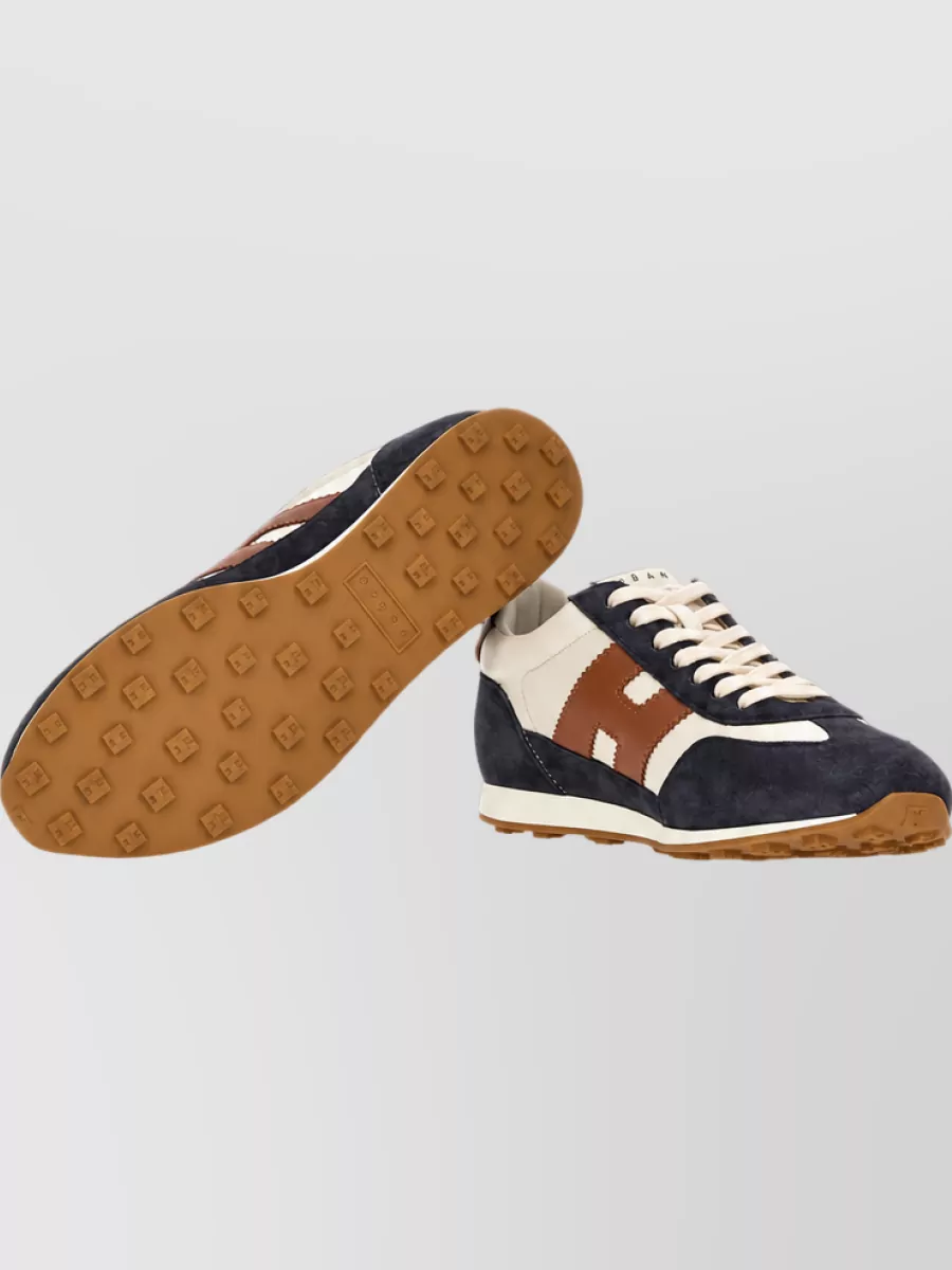 Hogan Leather Low Top Lace-Up Shoes