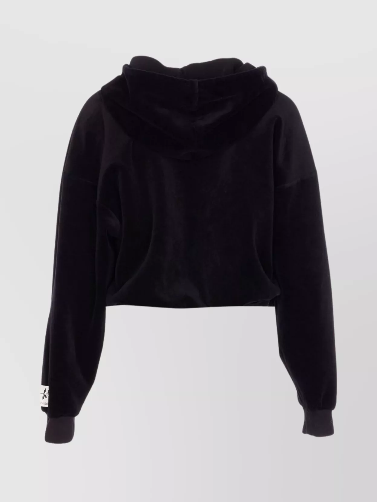 Golden Goose Cropped Knitwear With Hood And Pockets In Black