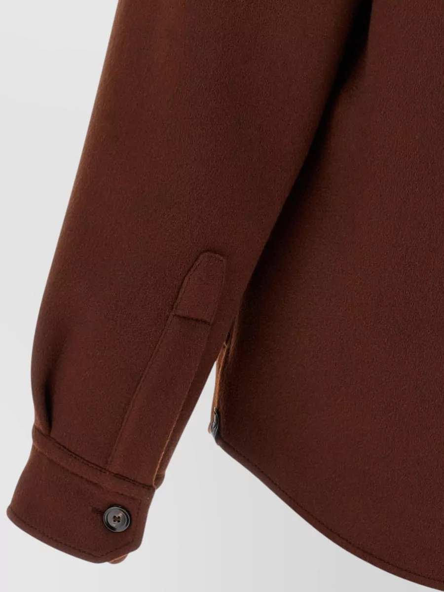 Brioni Wool Cashmere Overshirt Jacket
