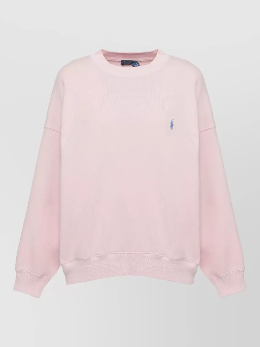Ralph Lauren Ribbed Trim Crewneck Sweatshirt