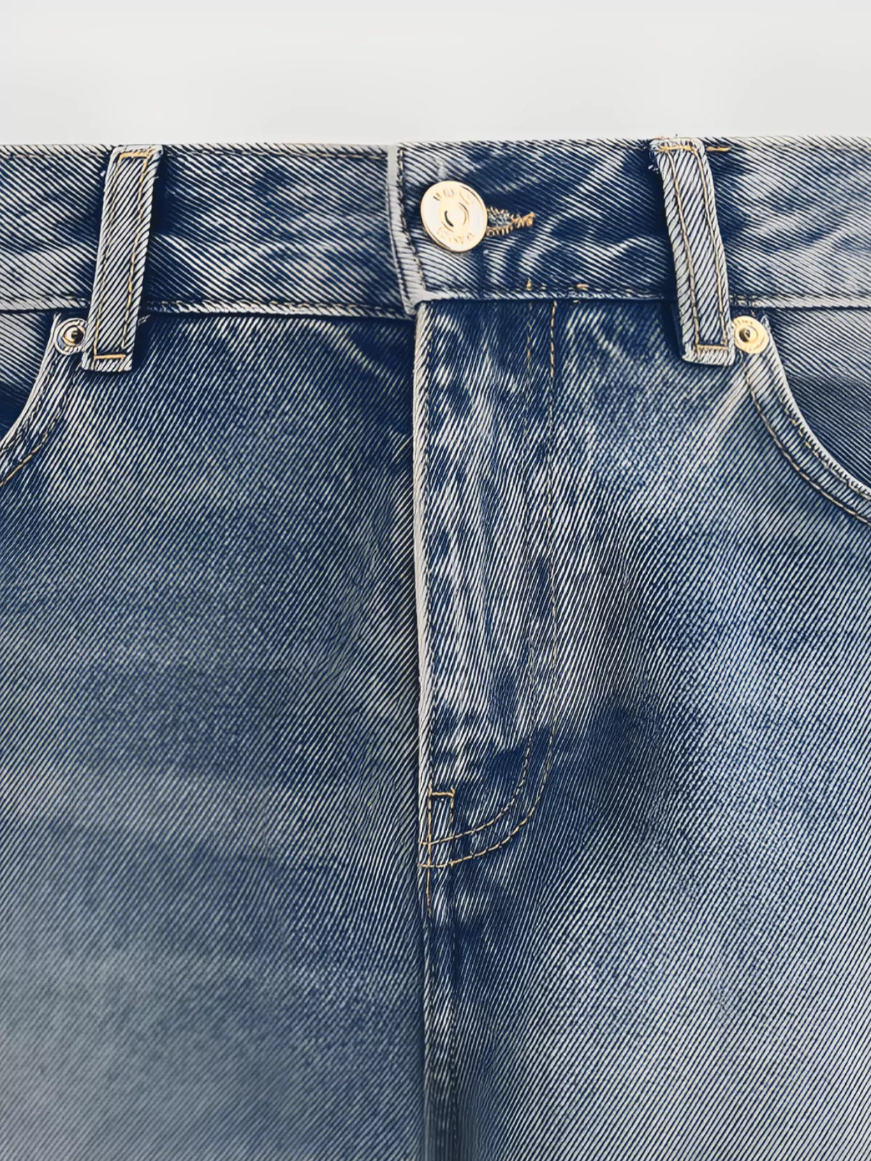 Versace Medusa Cotton Jeans Faded Wash