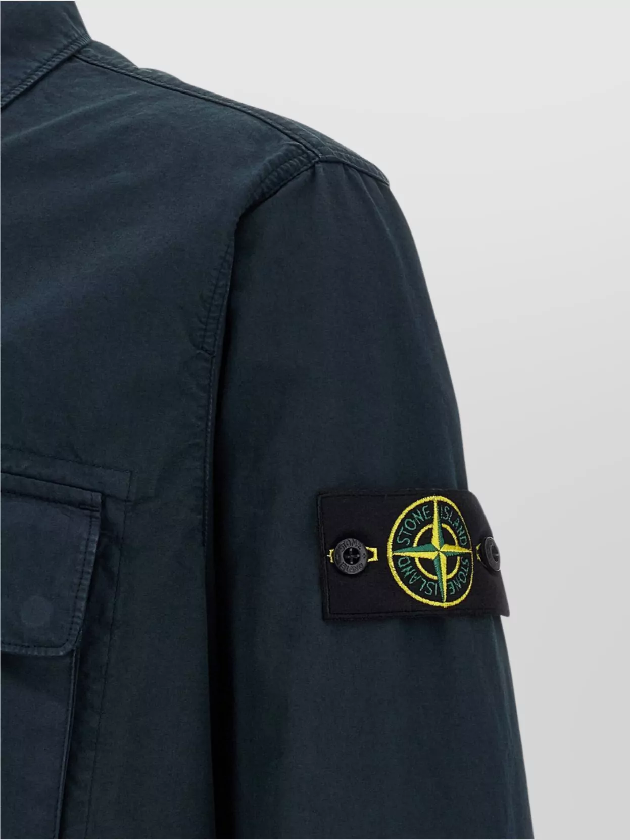 Stone Island 'Rws' Overshirt Chest Pocket Long Sleeves