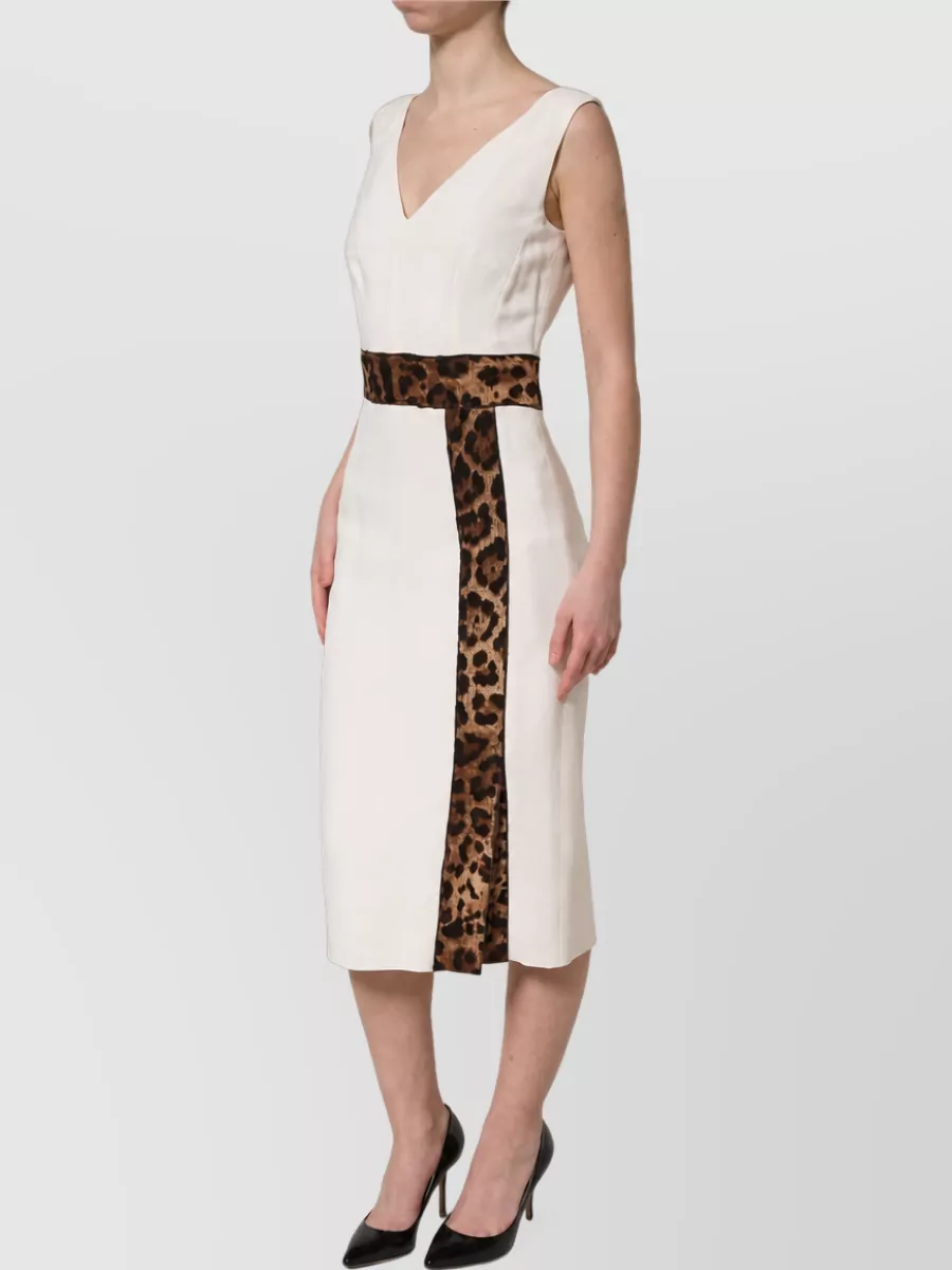 Dolce&Gabbana Sleeveless Sheath Midi Dress