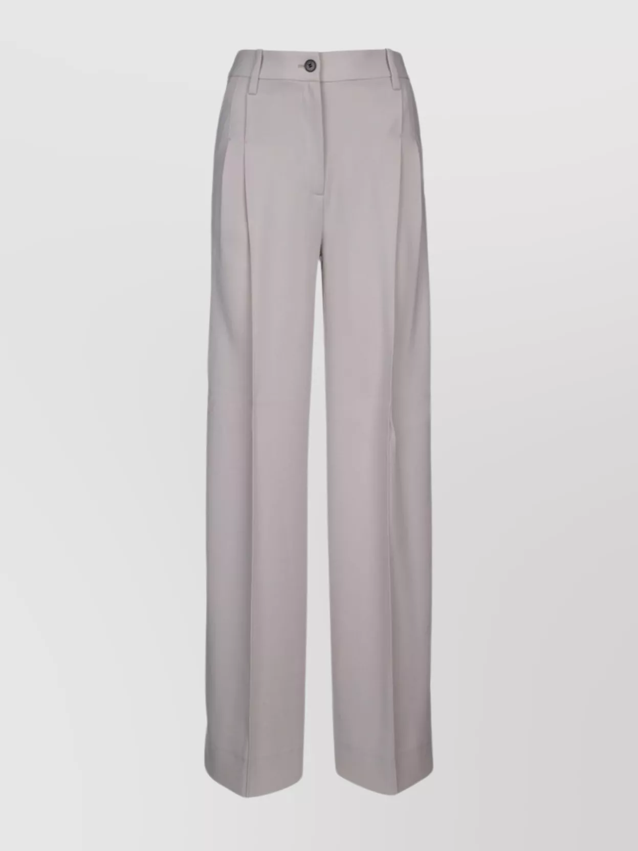 Shop Calvin Klein Wide Leg Trousers With Belt Loops And Back Welt Pockets