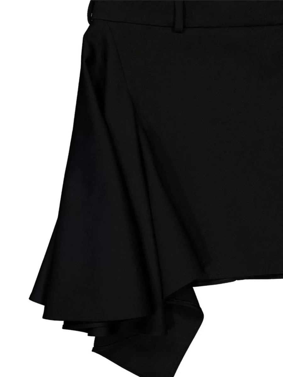 Givenchy Wool Draped Mini Skirt