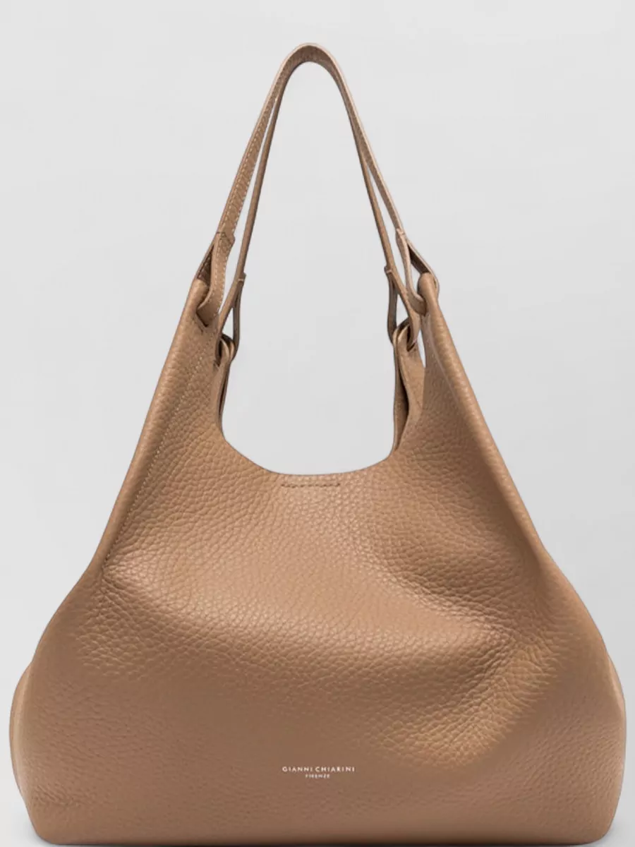 Gianni Chiarini Dua Shoulder Bag Textured Dual Handles Hardware