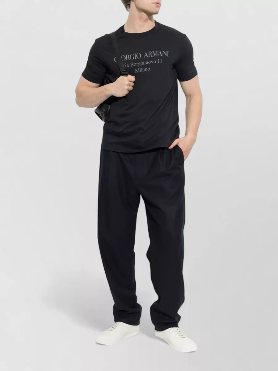 Giorgio Armani Logo Cotton T-Shirt