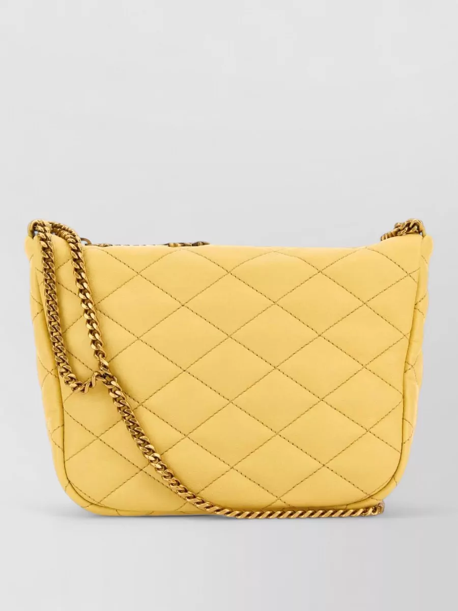 Saint Laurent leather crossbody bag featuring chain strap
