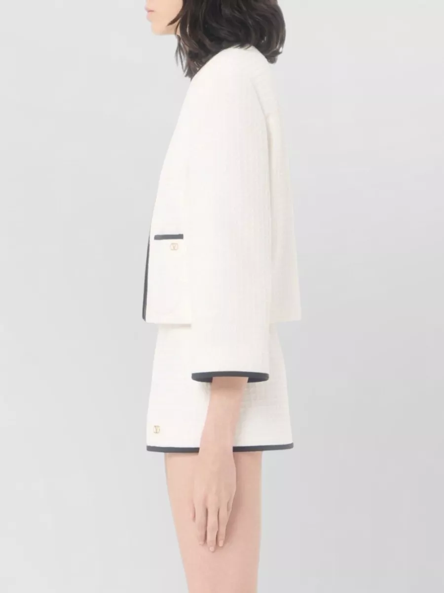 Valentino Cotton Tweed Jacket