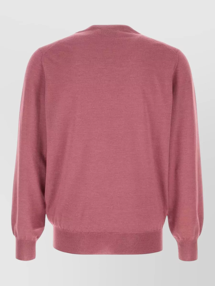 Brunello Cucinelli Cashmere Blend Sweater Long Sleeves Ribbed