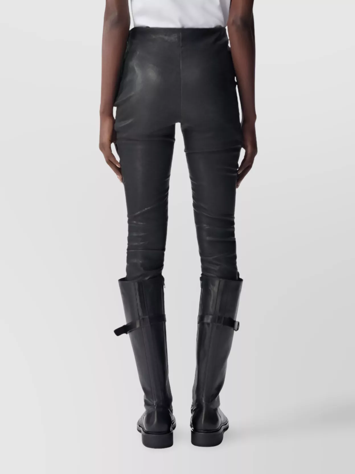 Ann Demeulemeester High Waist Fitted Ankle Length Trousers