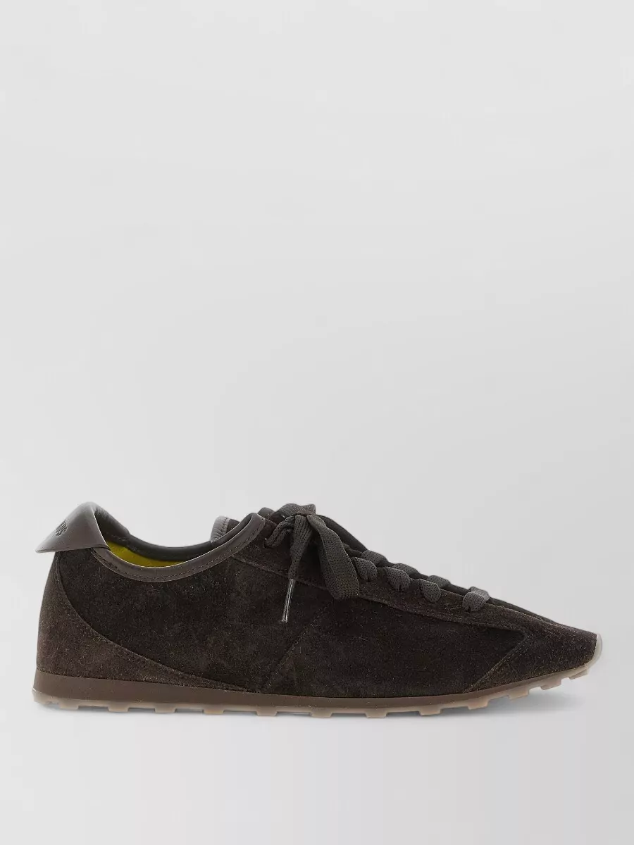 Jacquemus Les Tennis Suede Sneakers Rubber Sole
