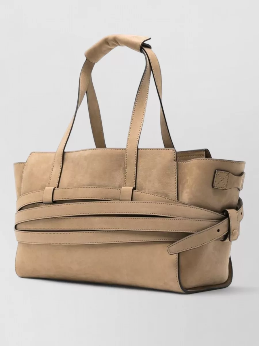 Moschino Suede Leather Shoulder Bag