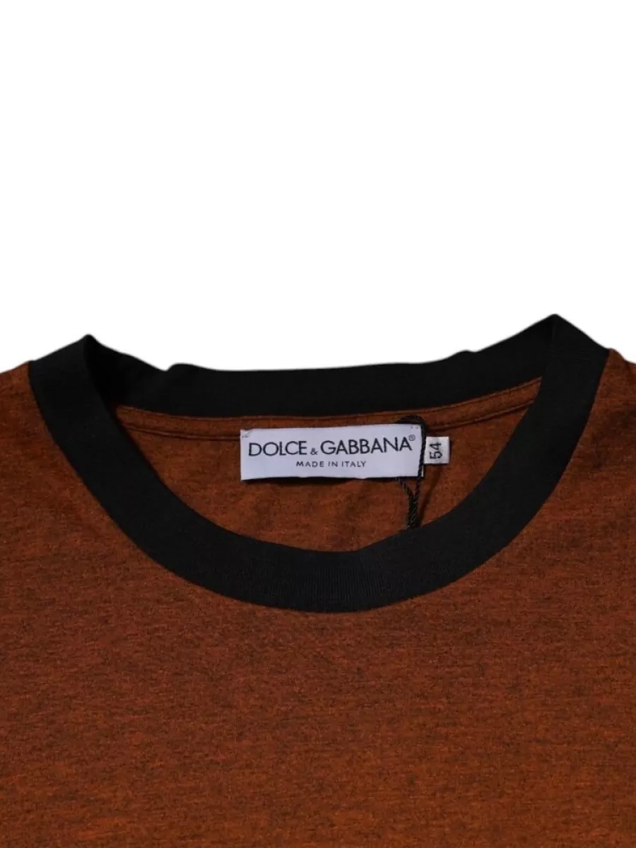 Dolce&Gabbana Cotton Logo-Embroidered Crew-Neck T-Shirt