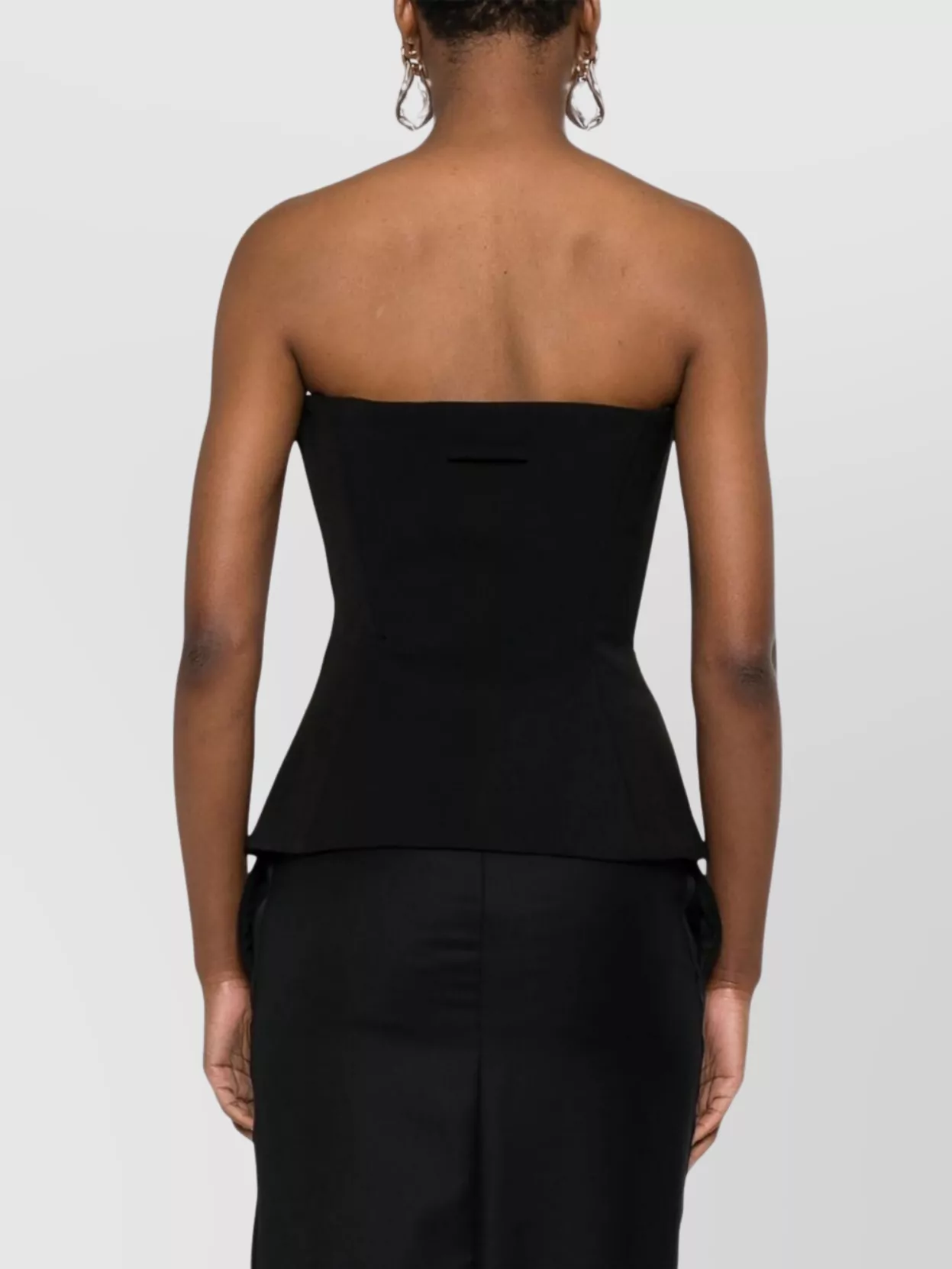 Jean Paul Gaultier Strapless Top Featuring Peplum Hem