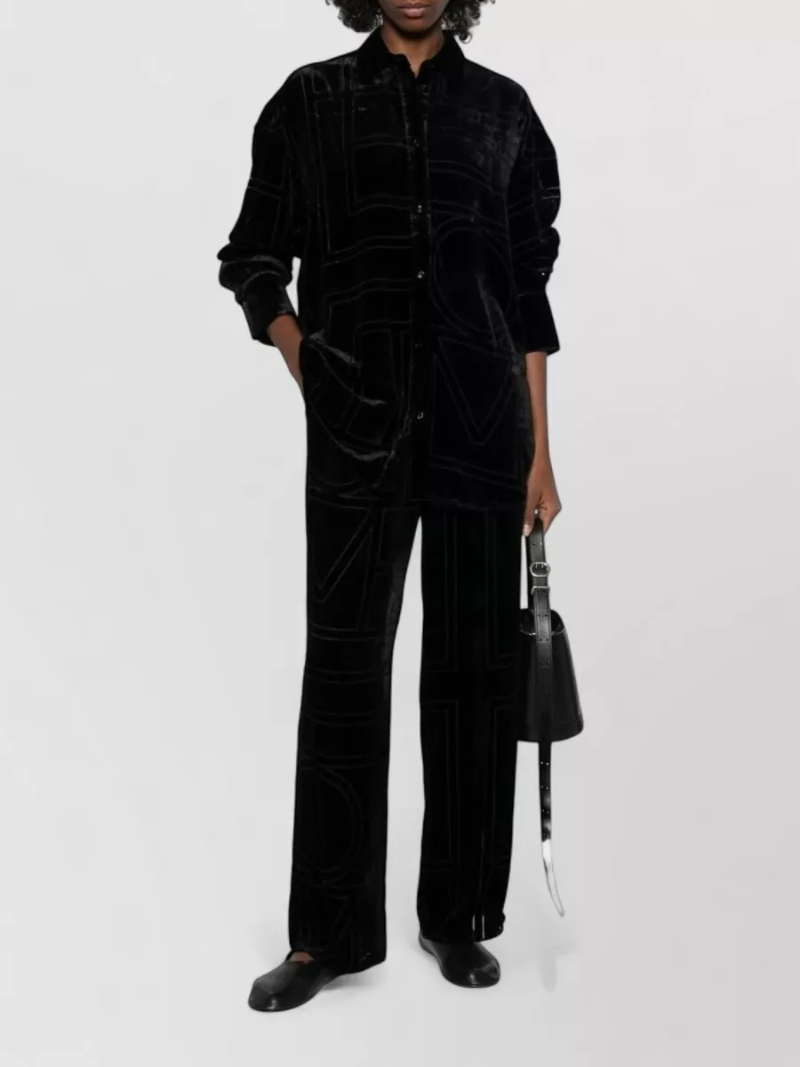 Totême Silk Wide-Leg Trousers