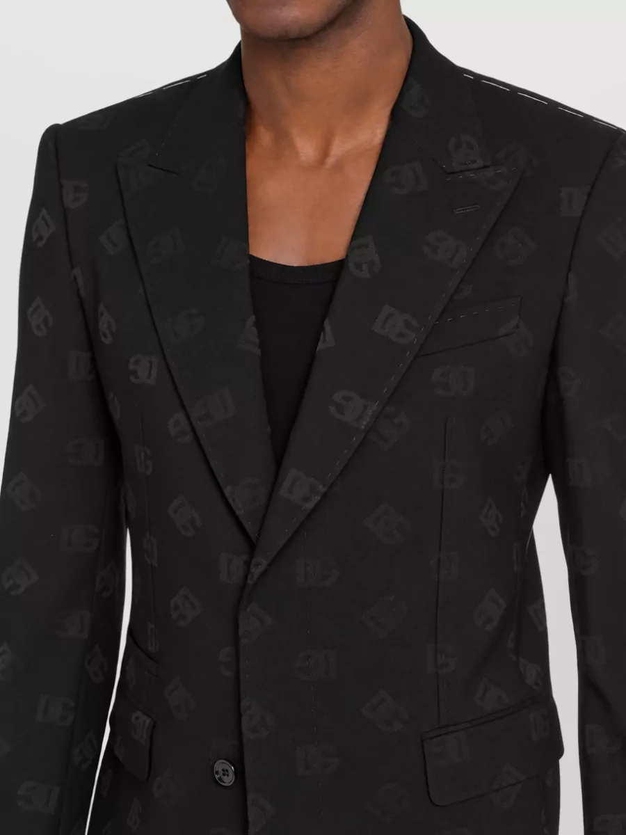 Dolce&Gabbana Virgin Wool Blend Single-Breasted Jacket
