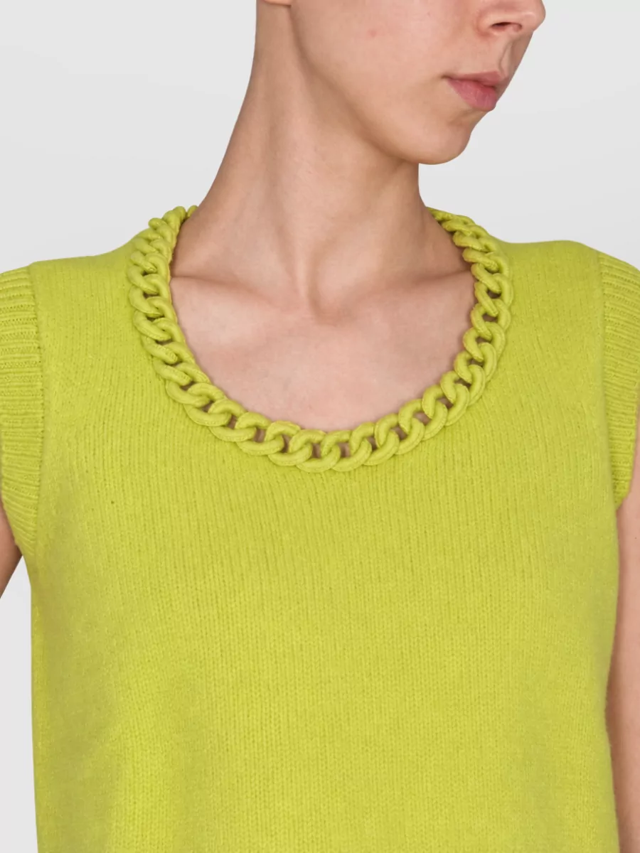 Bottega Veneta Wool Crochet Knit Vest
