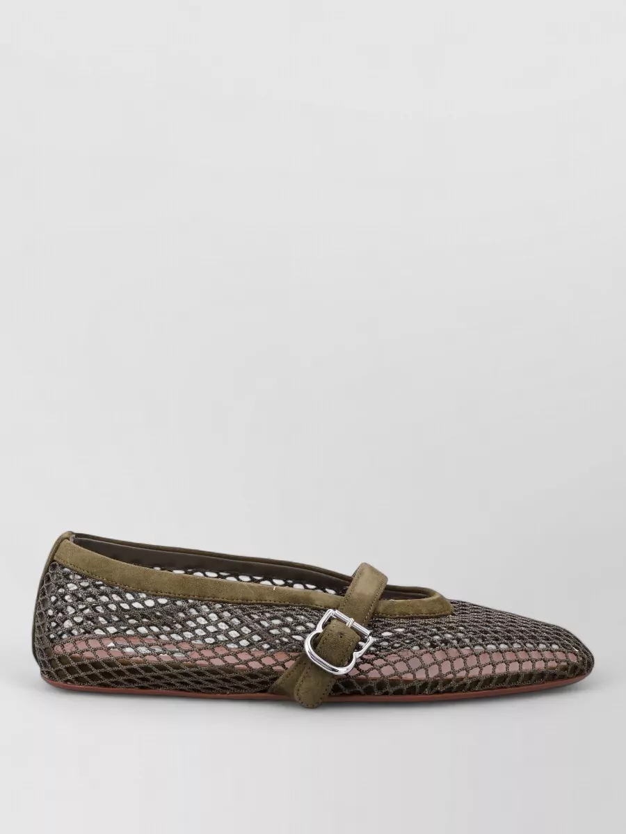 Alaïa Fishnet Ballerina Flats