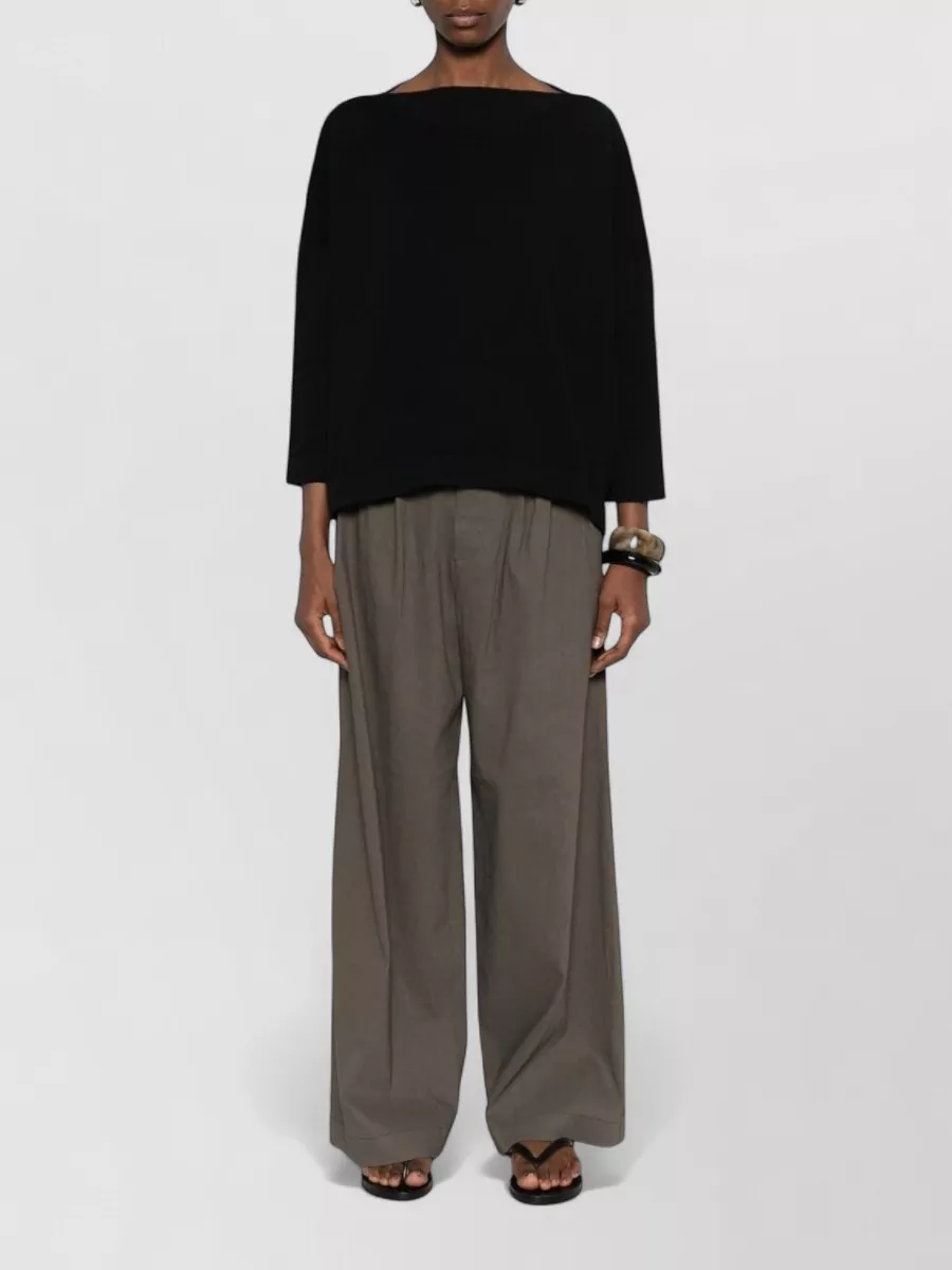 Daniela Gregis Cotton Boat Neck Jumper