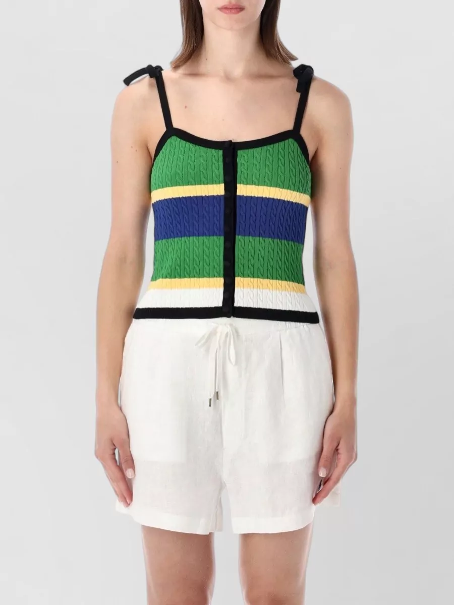 Polo Ralph Lauren cotton slim-fit cable-knit tank top