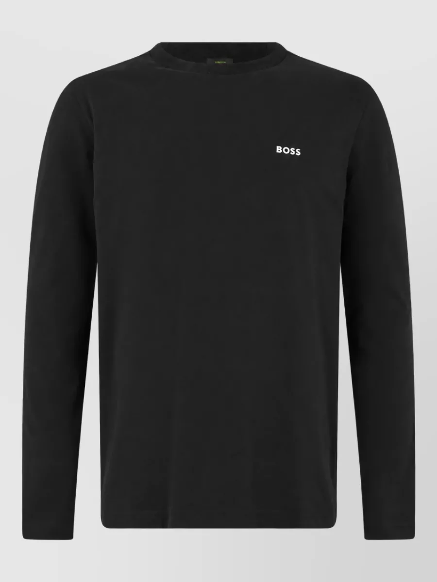 Boss long-sleeve cotton t-shirt