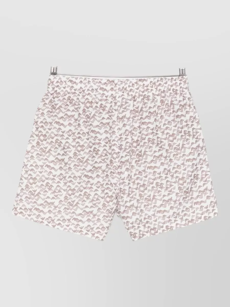 Emporio Armani Logo-Print Swim Shorts