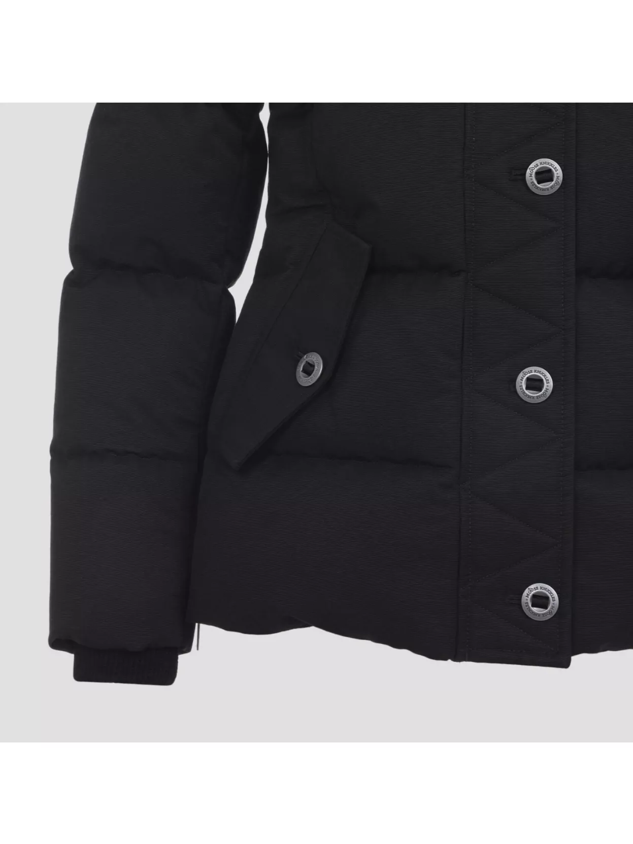 Moose Knuckles Hooded Quilted Jacket Side Pockets
