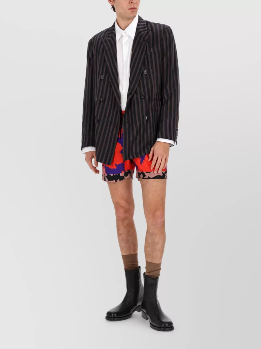 Dries Van Noten Striped Long Sleeve Relaxed Fit Shirt