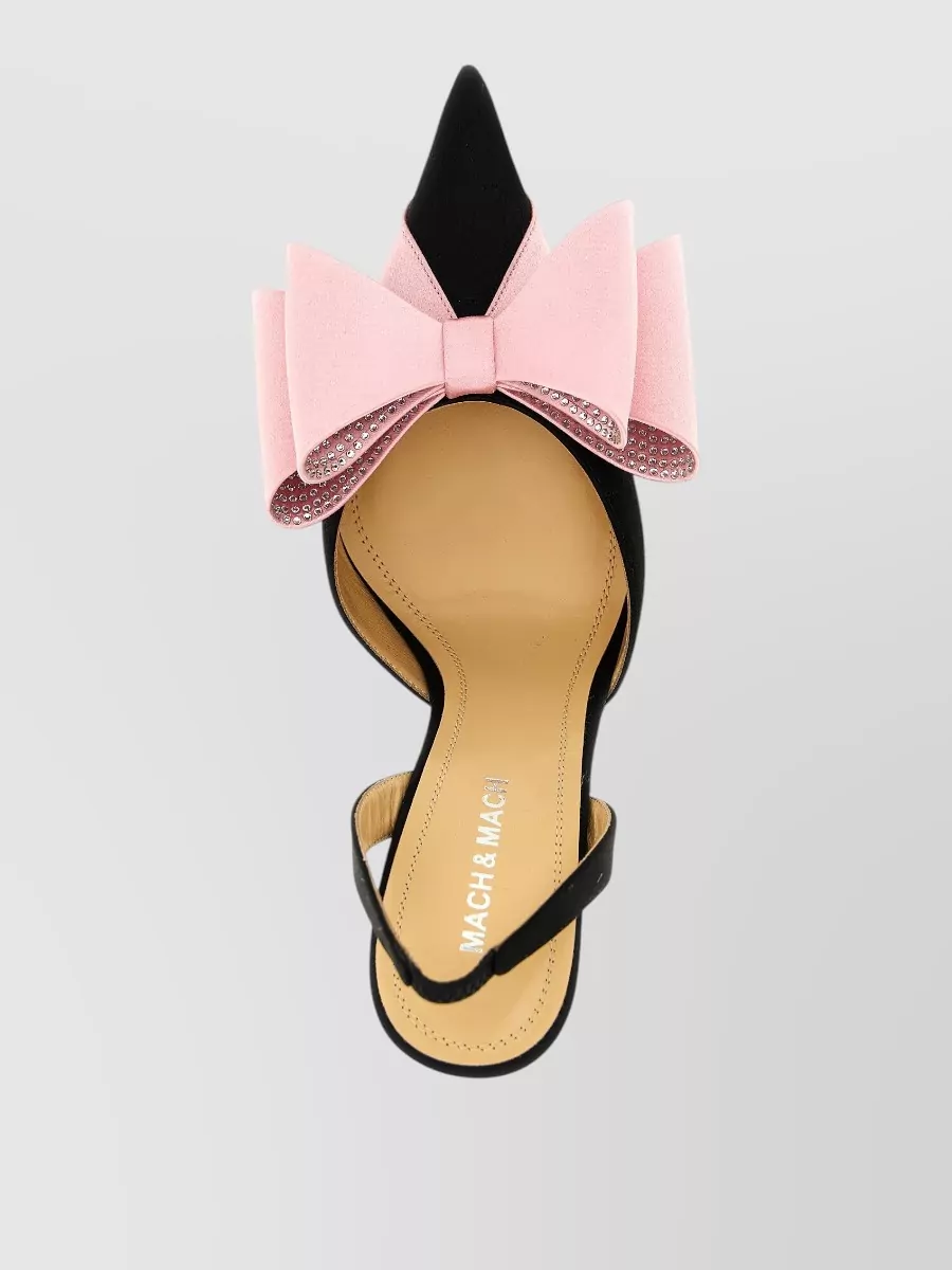 Mach & Mach Le Cadeau Slingback Pumps Bow Detail