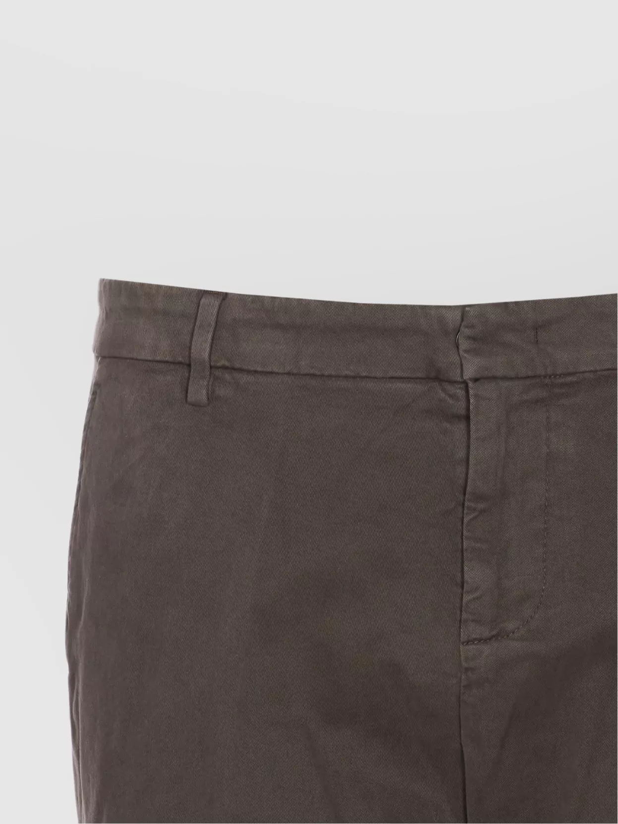 Dondup Trousers Tailored Cuffed Hem Detail