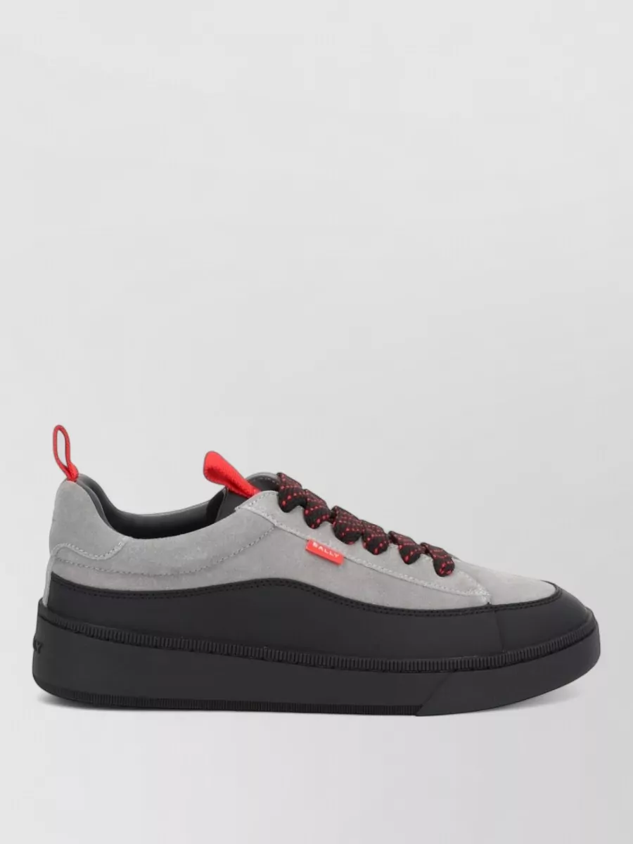 Bally calf leather lace-up sneakers