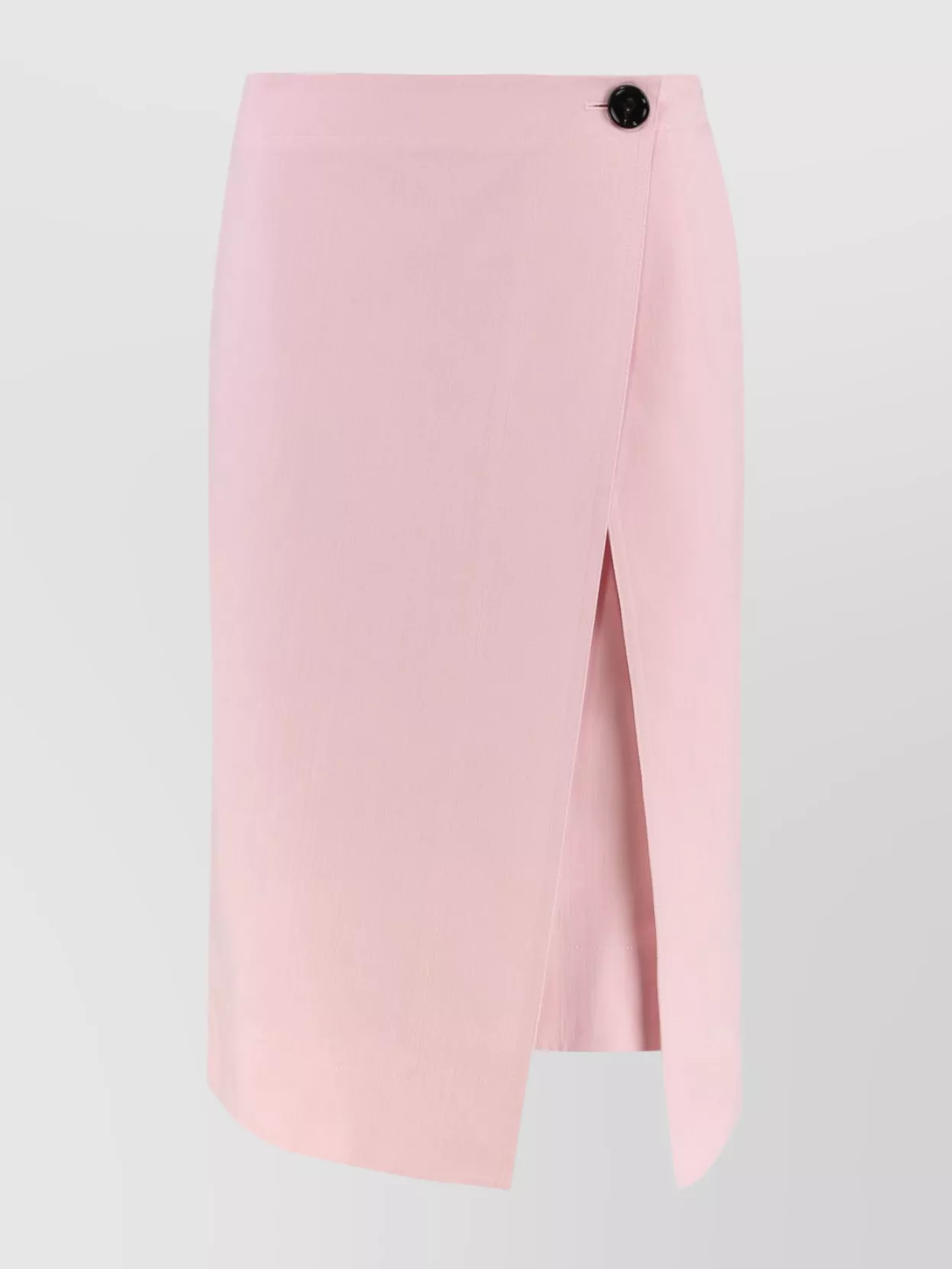 Bottega Veneta Wrap Skirt In Cotton With Asymmetric Hem