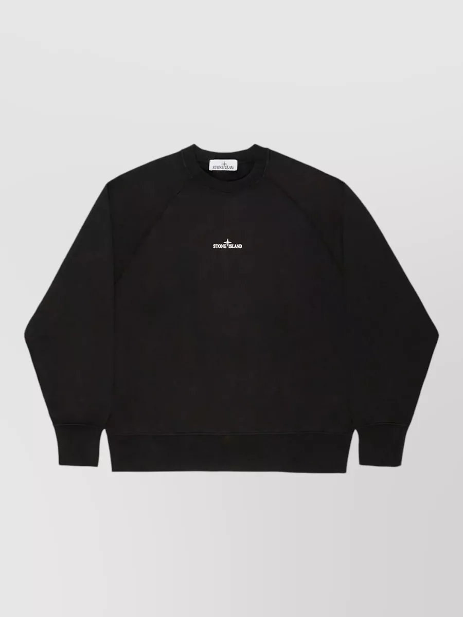 Stone Island cotton oversized printed sweatshirt