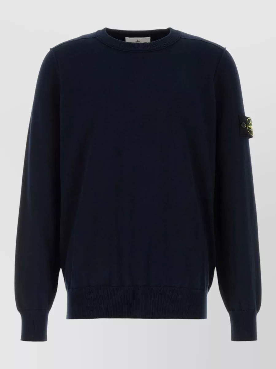 Stone Island fine-knit cotton crew-neck sweater