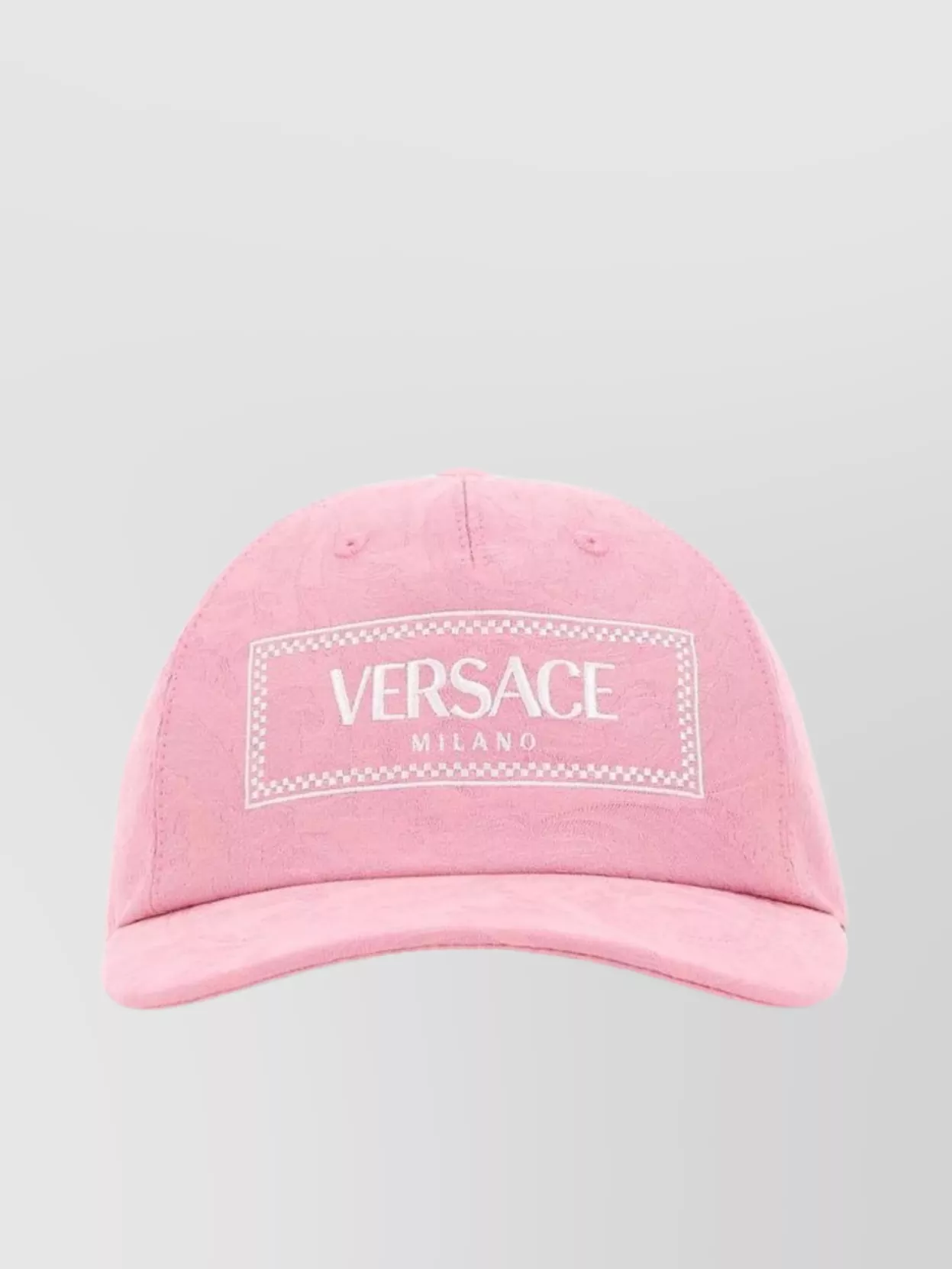 Shop Versace Baseball Cap With Curved Visor And Vintage Embroidery