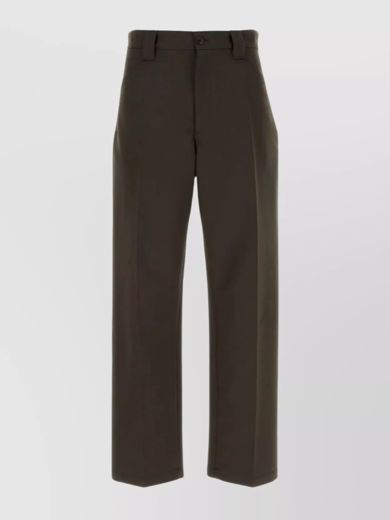 Shop Lemaire Polyester Blend Pleated Trousers In Black