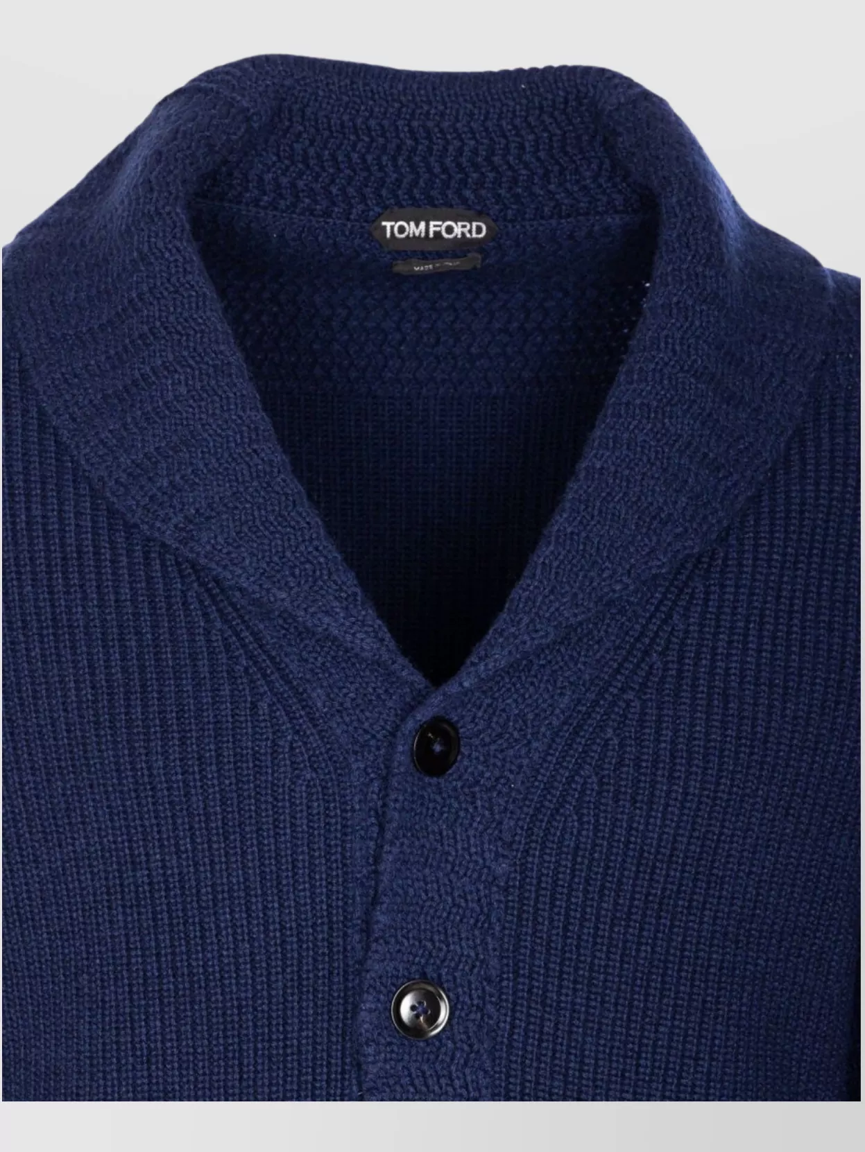 Tom Ford Knitted Cardigan With Shawl Collar And Pockets