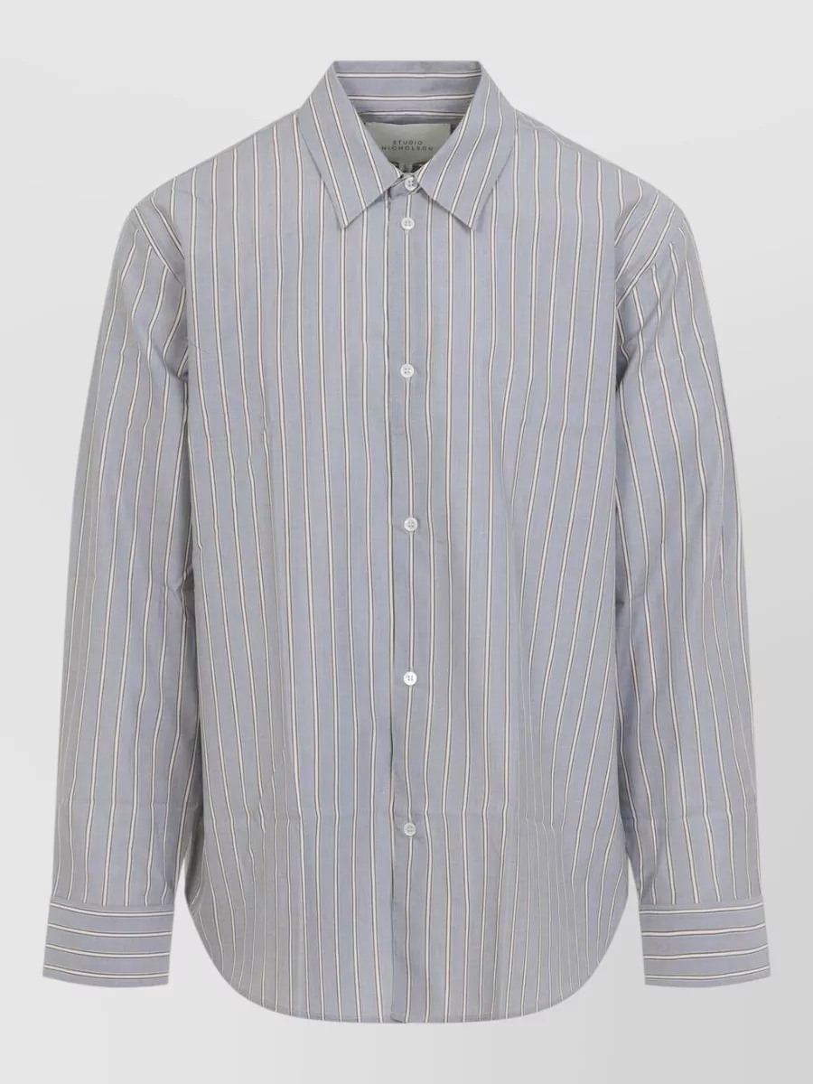 Studio Nicholson Striped Oversized Shirt