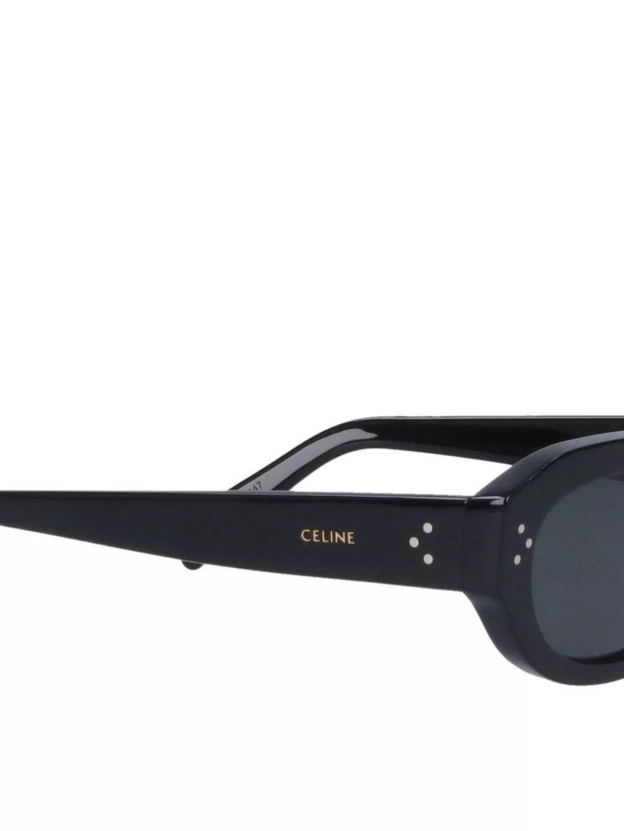 Celine Bold Rectangular Sunglasses Thick Temples