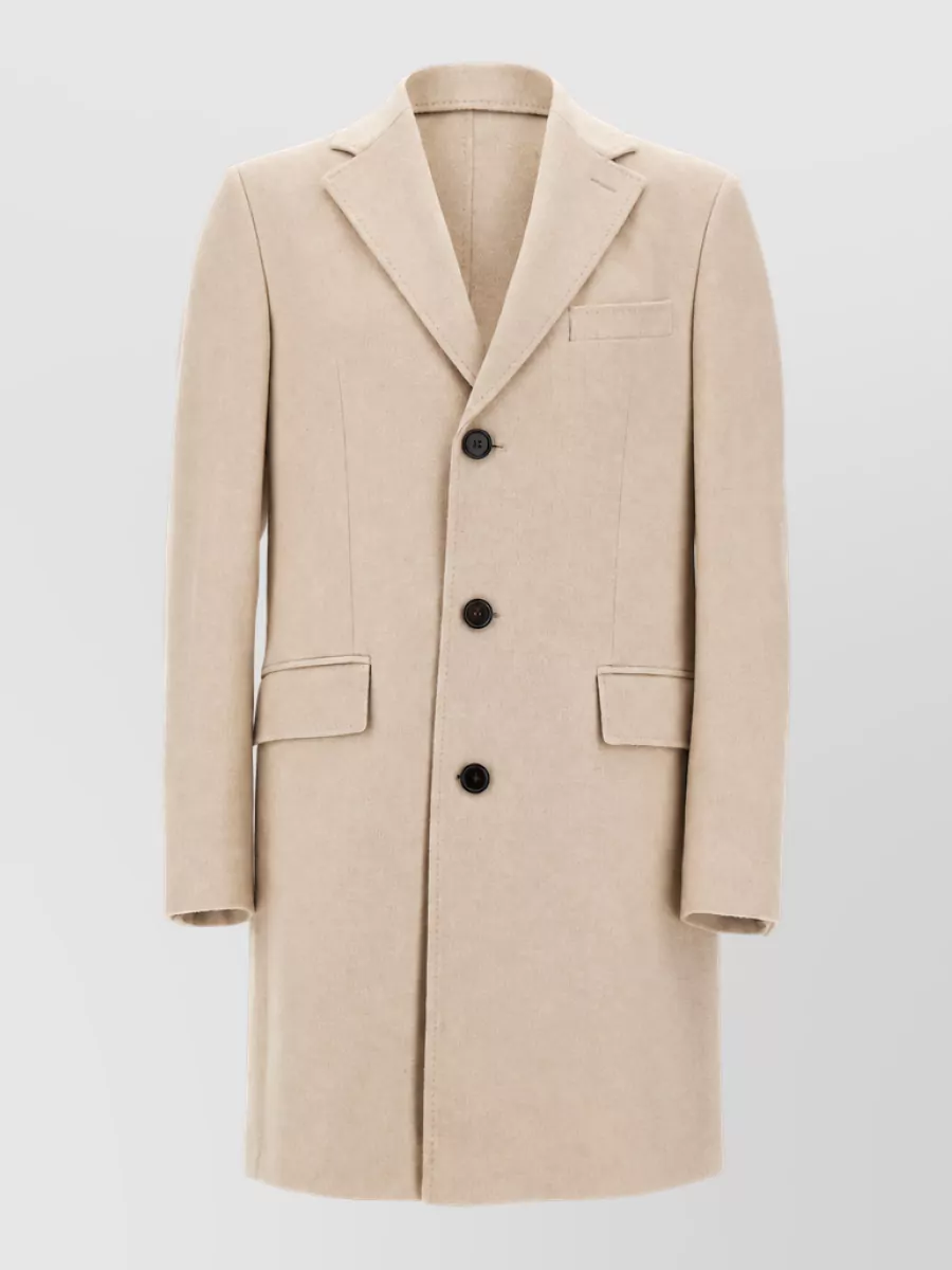 Boss cashmere single-breasted coat