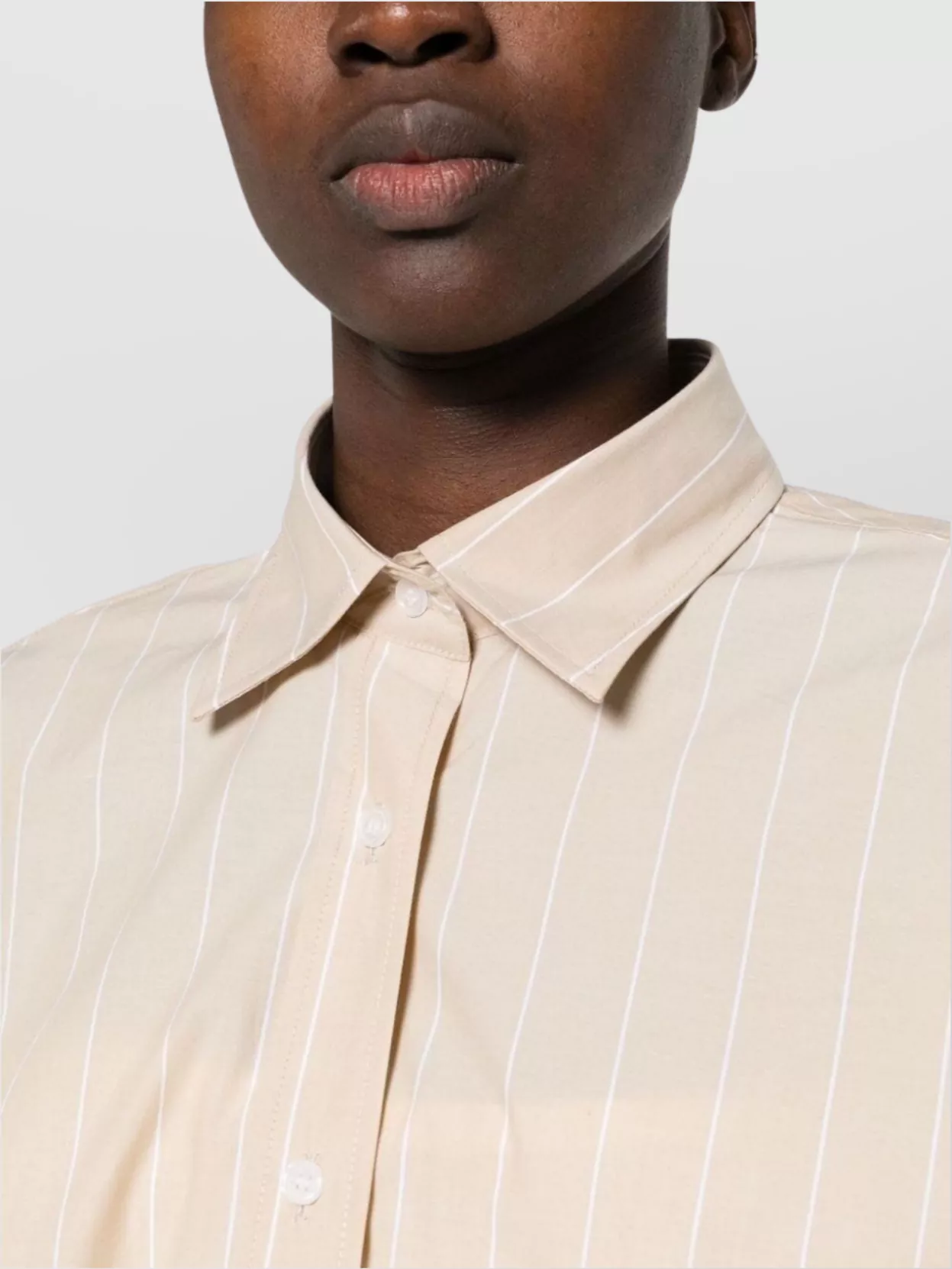 Filippa K Striped Organic Cotton Shirt With Drop Shoulder