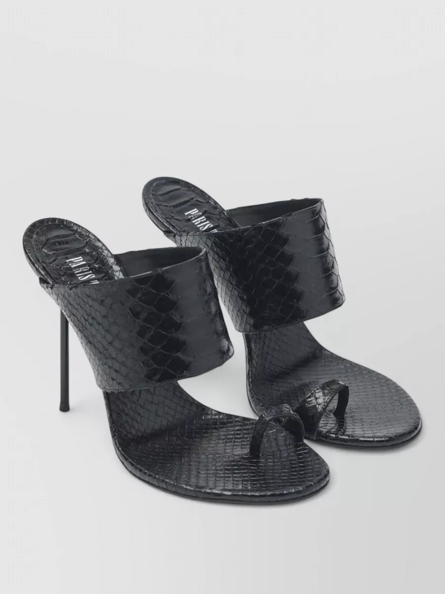 Paris Texas leather thong mules
