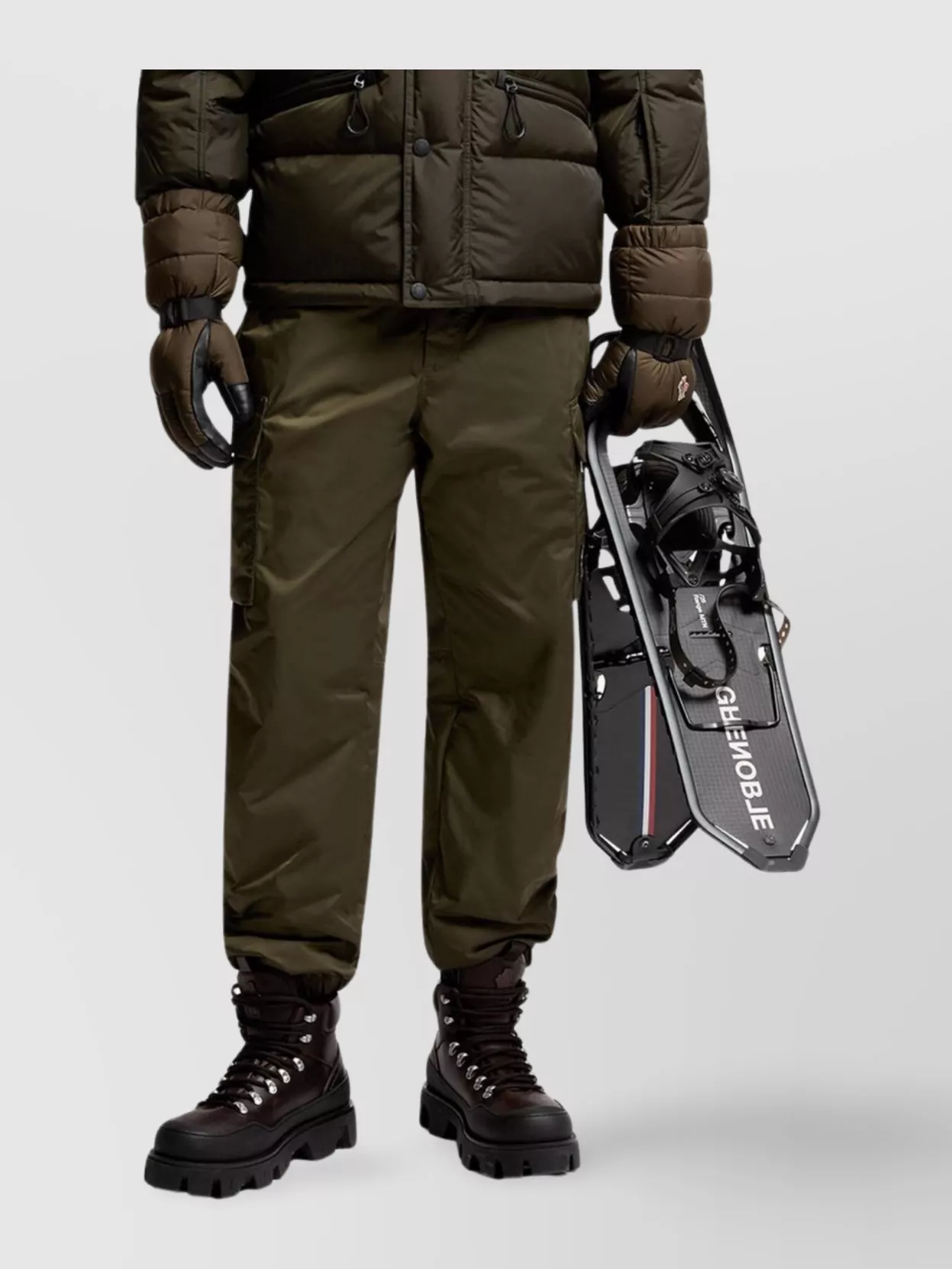 Moncler Down Ski Jacket Adjustable Hood In Black