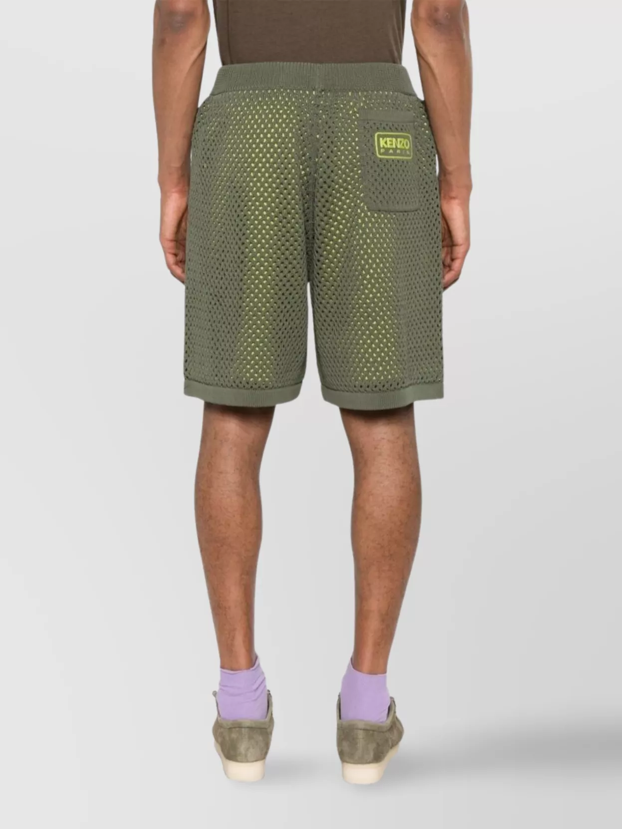Kenzo Mesh Shorts With Rear Patch Pocket