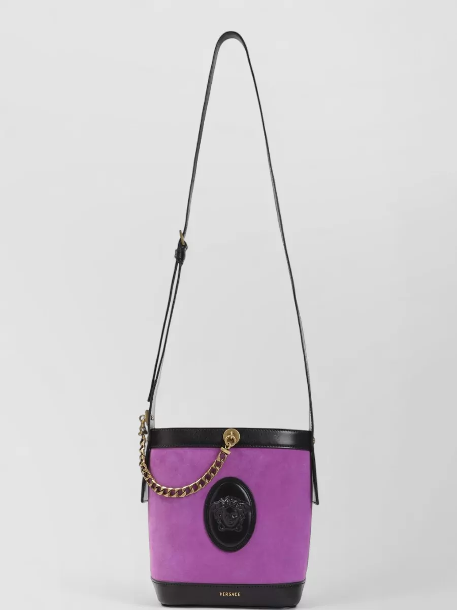 Versace Mini Calf Leather Bucket Bag