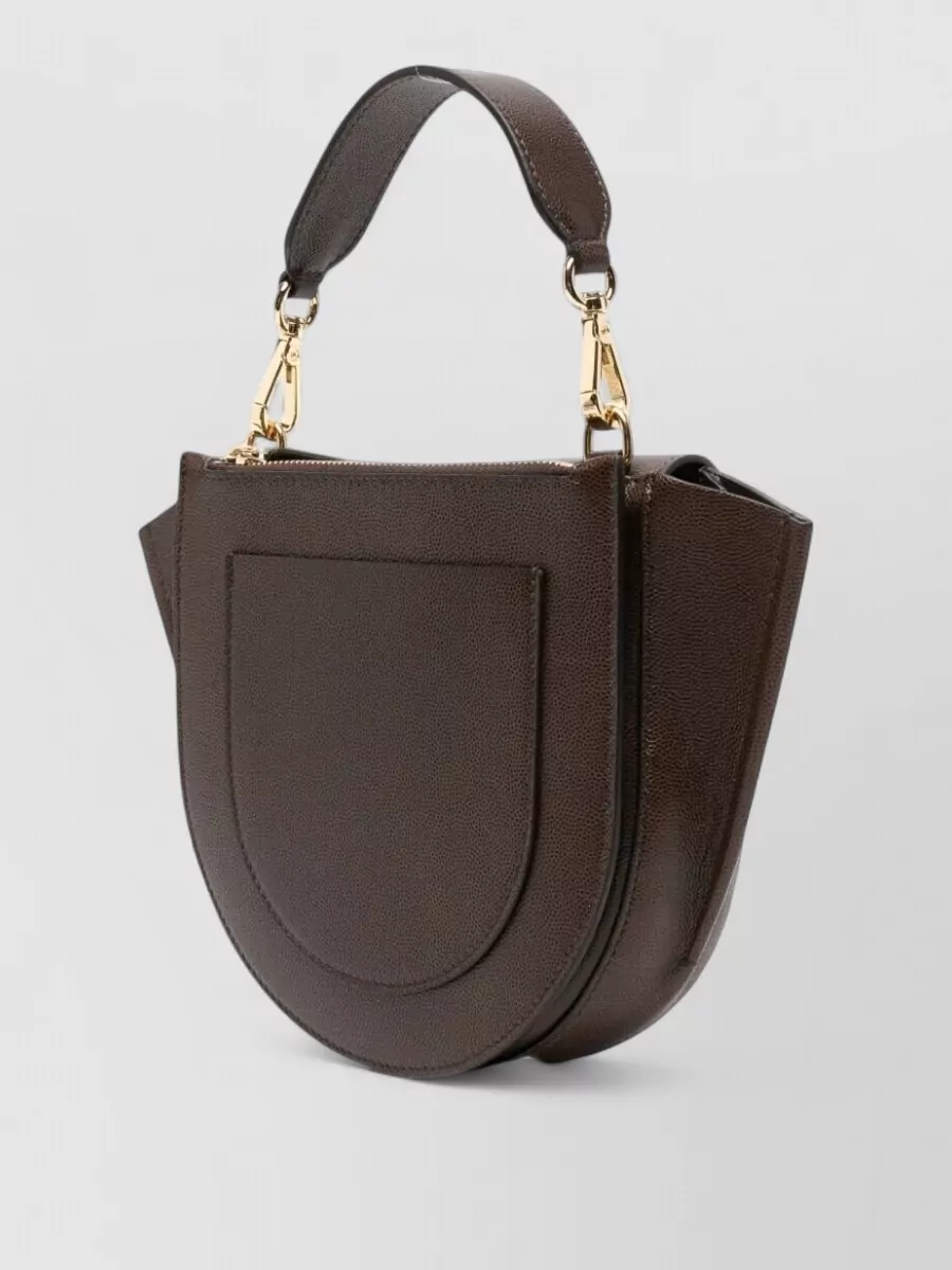 Wandler Hortensia Mini Leather Clutch Bag